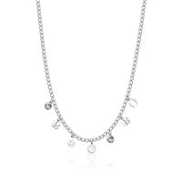 Collana Sagapo Donna Message in Acciaio Cristallo SSG03